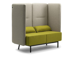 2-местный огнестойкий тканевый диван с USB-разъемом