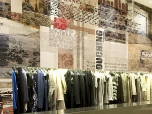 GLAMORA Виниловые обои с тиснением Stripes & squares