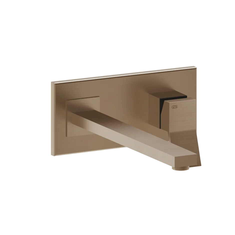 Смеситель для умывальника 53090 708 Gessi Rettangolo k МЕДНЫЙ МАТОВЫЙ PVD 53090708