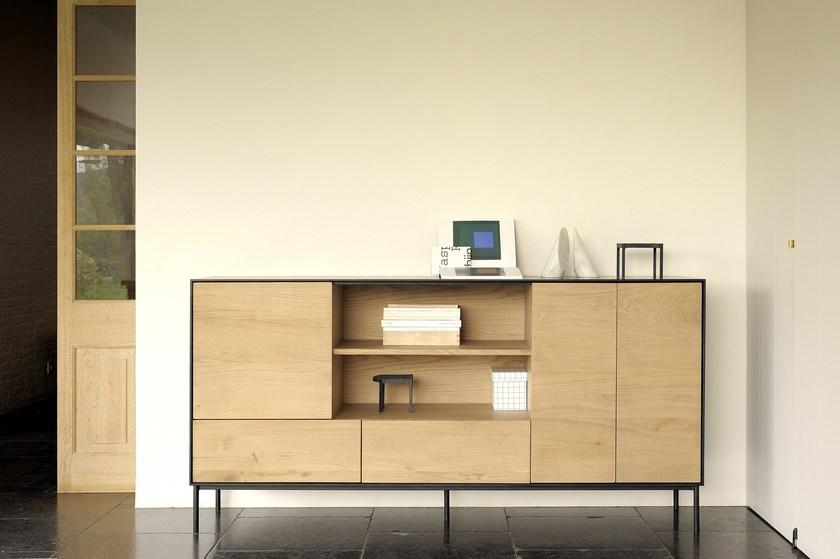 Ethnicraft Комод из дуба с распашными дверцами с ящиками Oak blackbird 051472 - Вид №6