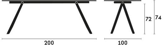 Capdell Прямоугольный стол из стали и стекла W sun-id-1404839 - Вид №8