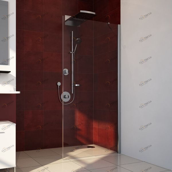 Душевая перегородка в нишу 110x190 GK-601N GUTEWETTER LUX DOOR 110X190GK601N