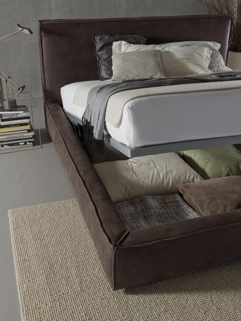 Flexstyle Двуспальная кровать из кожи с обитым изголовьем sun-id-1439153 - Вид №2