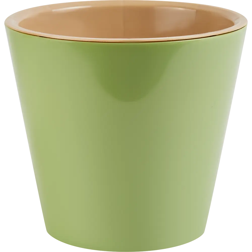 Горшок цветочный London ø15.5 h11.3 см v1 л пластик зеленый INGREEN STLM-2079266