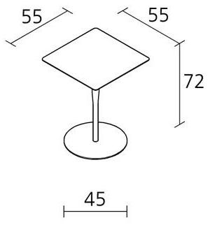 Alias Квадратный стол из ламината Atlas sun-id-1485252 - Вид №1