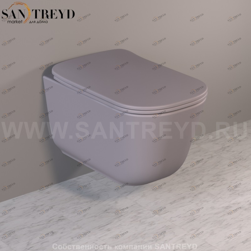 511489 Подвесной унитаз настенный Серый Kerasan Tribeca Италия