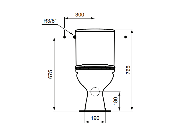 W835161 Унитаз-компакт горизонтальный выпуск VIDIMA SIRIUS - Вид №1