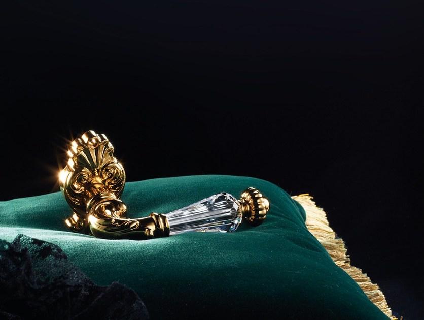 LINEA CALI' Латунная ручка в классическом стиле с кристаллами swarovski® Ninfa crystal sun-id-1420951 - Вид №1