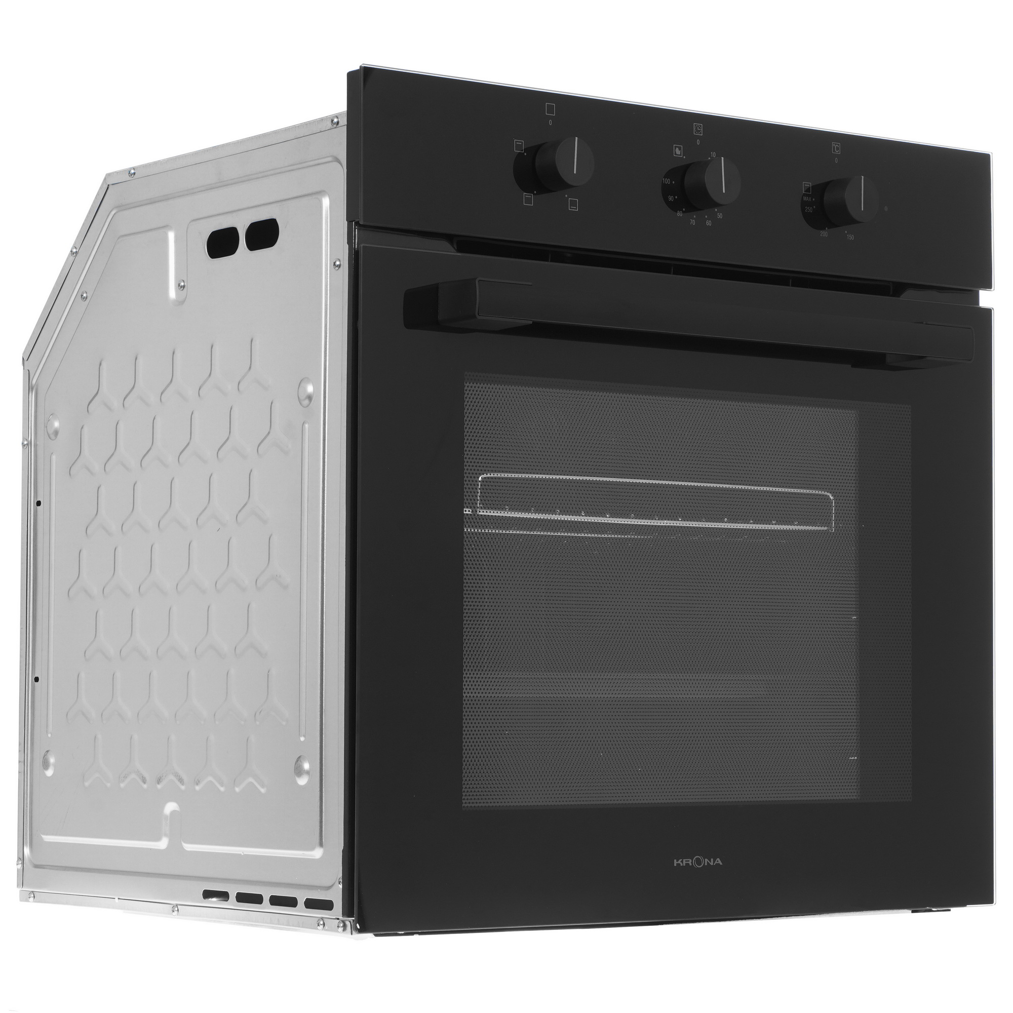 5361661 Электрический духовой шкаф KRONA SERA 60 BL/BL черный KRONA1 STDN-0148601 - Вид №1