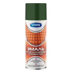 Эмаль аэрозольная для металлочерепицы и профнастила Vixen 500Мл цвет зелёныйМох