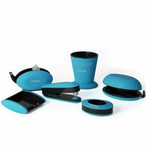 Канцтовары пластиковые 6 предметов голубые Study Set COMF-PRO  00-3953496 Голубой