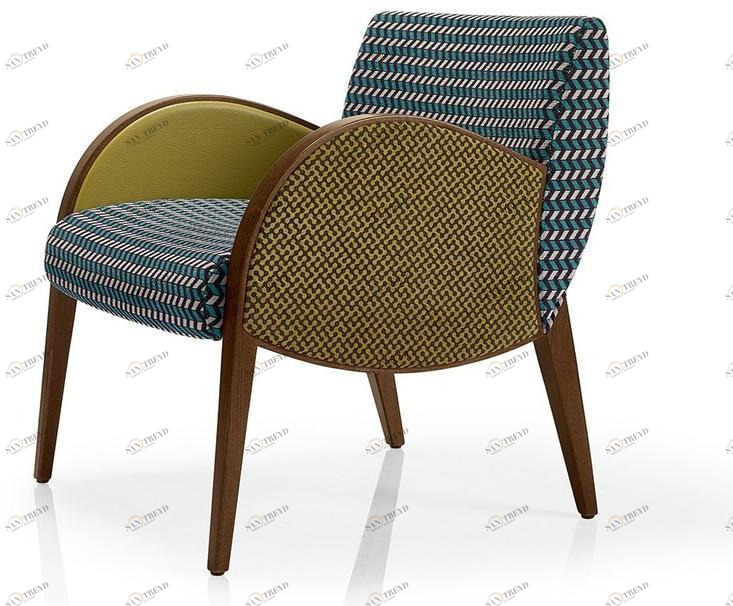 JMS Кресло из ткани с подлокотниками Magee M 730