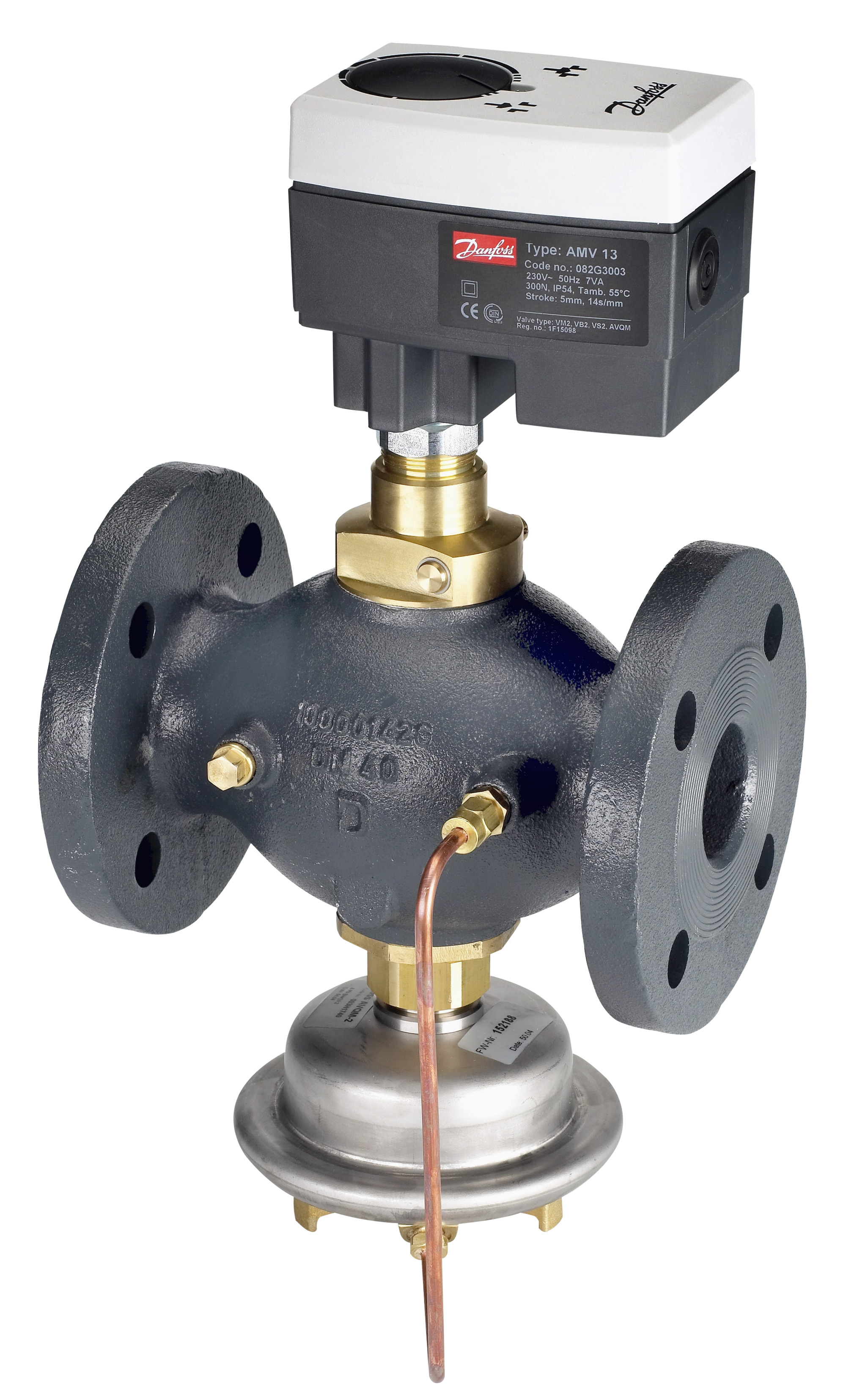 Danfoss Редукторные электроприводы с трехпозиционным управлением Электропривод импульсный AMV13 230B 082G3003  - Вид №14