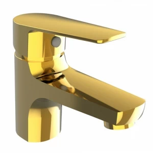 Orange Loop M26-021Gold однозахватный смеситель для раковины без донного клапана. Цвет: золото Хром