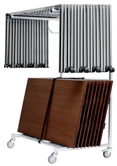 Howe Складной прямоугольный штабелируемый деревянный стол Simpla sun-id-1498134 - Вид №2