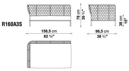 B&B Italia Outdoor Модульный угловой диван Ravel sun-id-1489537 - Вид №24