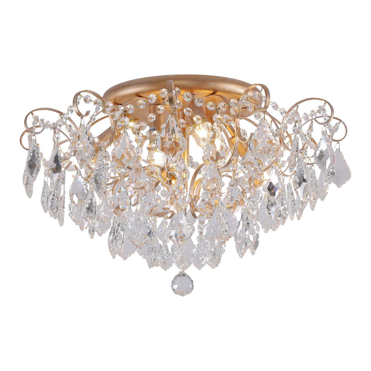 Потолочная люстра Favourite Pluvia 2447-6U FAVOURITE ДИЗАЙНЕРСКИЕ, PLUVIA 336759 Золото;прозрачный  - Вид №2