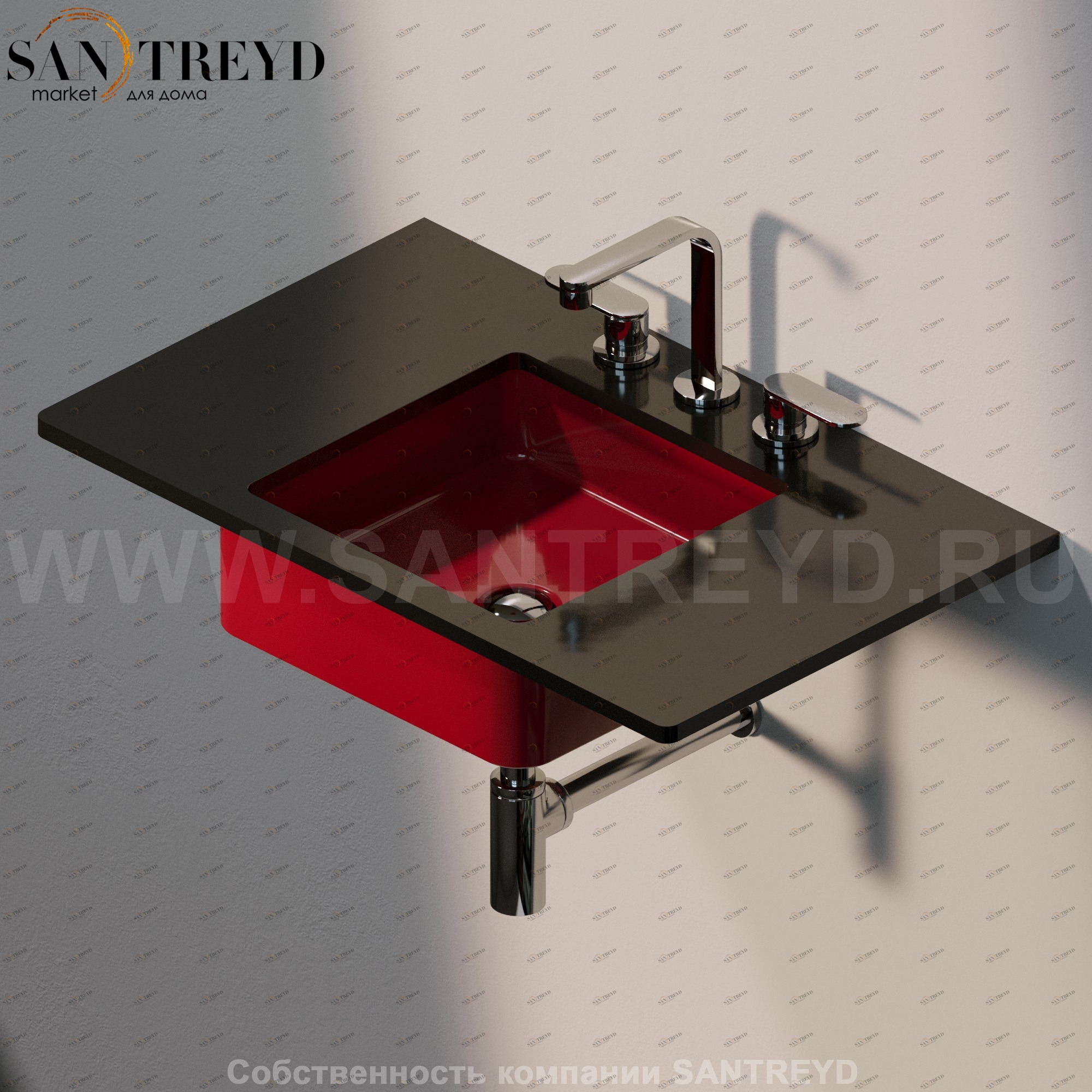 MW40SP3011 Накладная раковина под столешницу  квадратная Ceramica Flaminia Miniwash