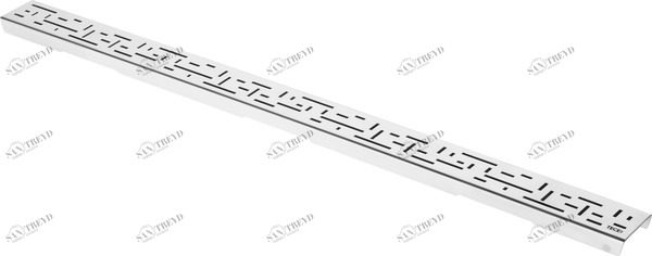 601220 Декоративная решетка TECEdrainline "lines", нержавеющая сталь, глянец  для душевого канала, прямая 1200