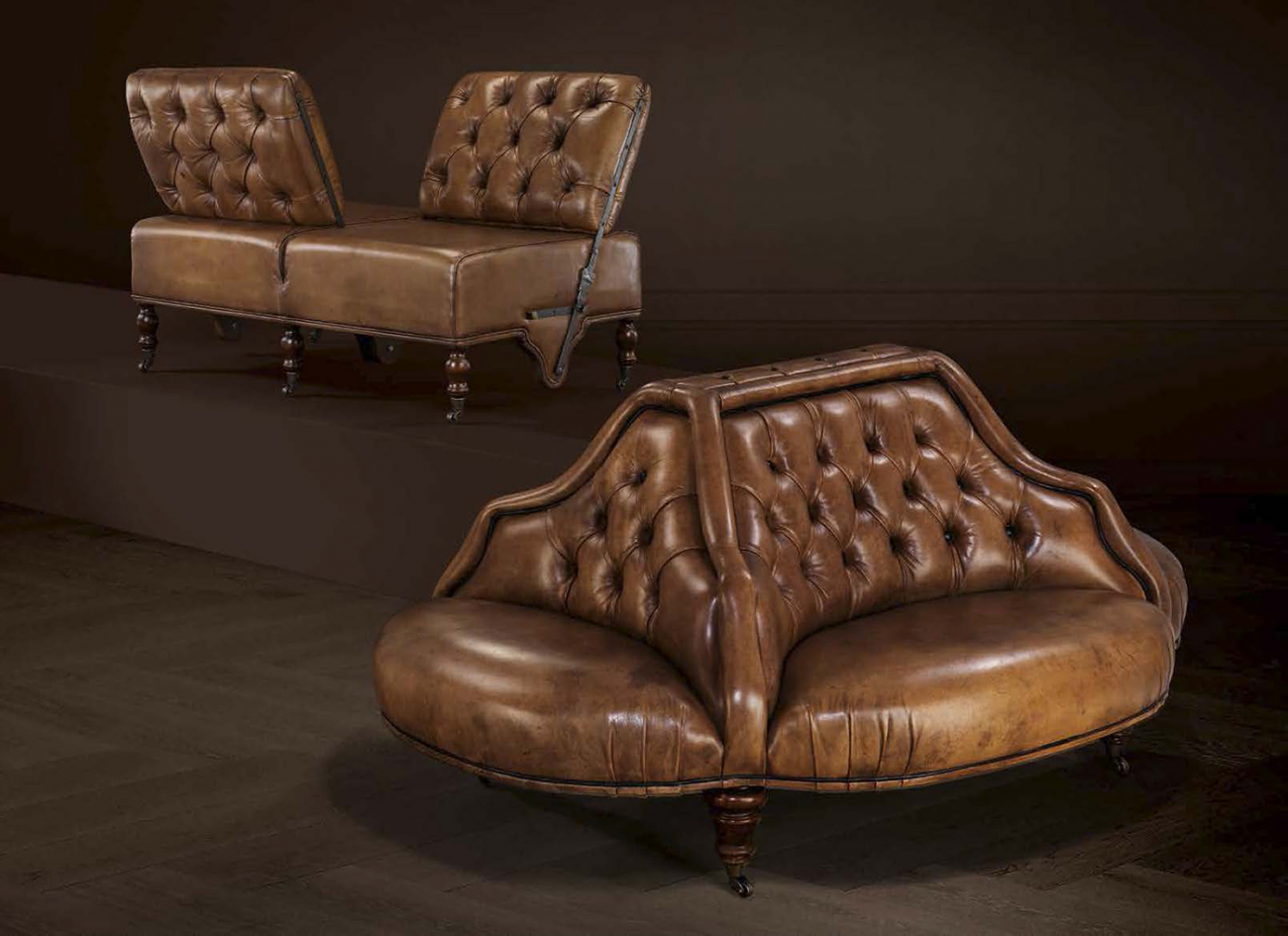 Диван прямой коричневый 106852 Eichholtz EICHHOLTZ ДИЗАЙНЕРСКИЕ, EICHHOLTZ 247518 Коричневый  - Вид №3