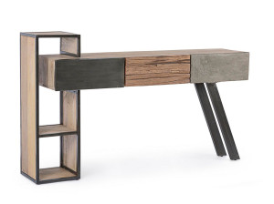 Консоль из манго с полками