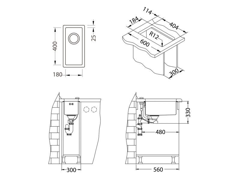 Мойка Alveus Quadrix 10 1102602 - Вид №1