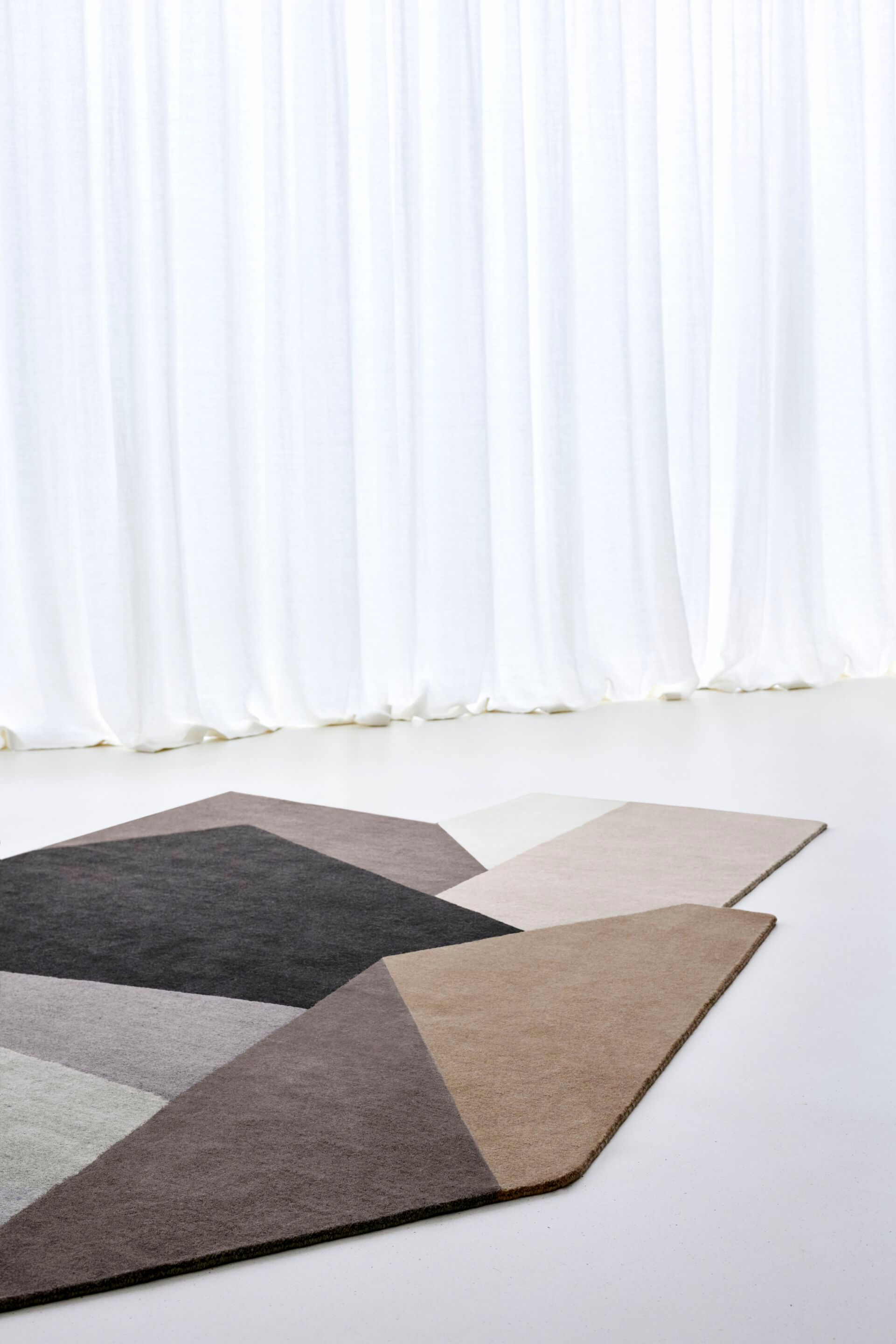 Шерстяной ковер с геометрическим рисунком GAN LOKO NATURAL ARCH-00128687 - Вид №1