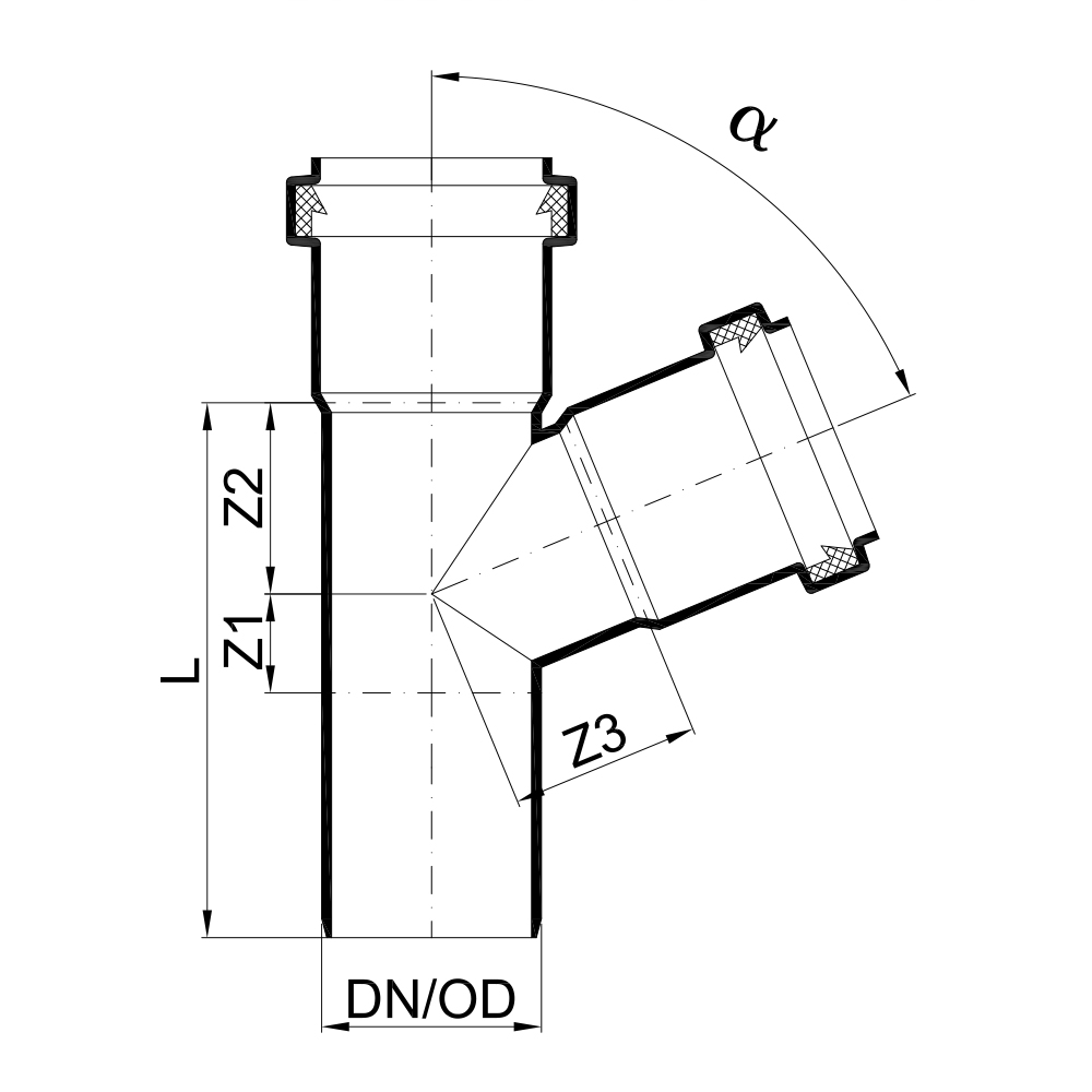 02831 Тройники Tece  - Вид №1