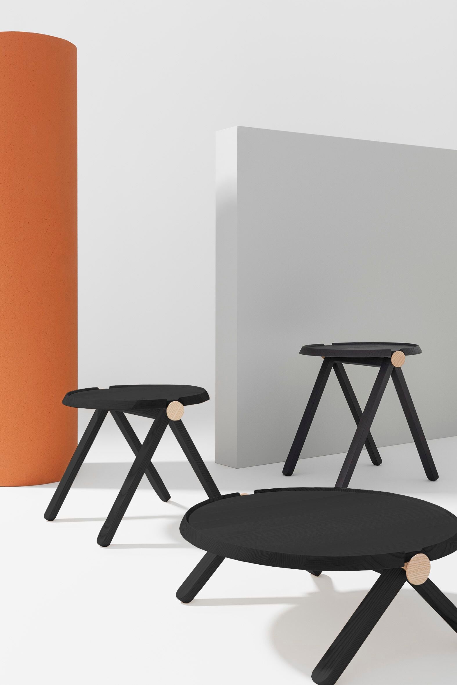 Низкий круглый журнальный столик из ясеня Billiani Lilliput ARCH-00026609 - Вид №1