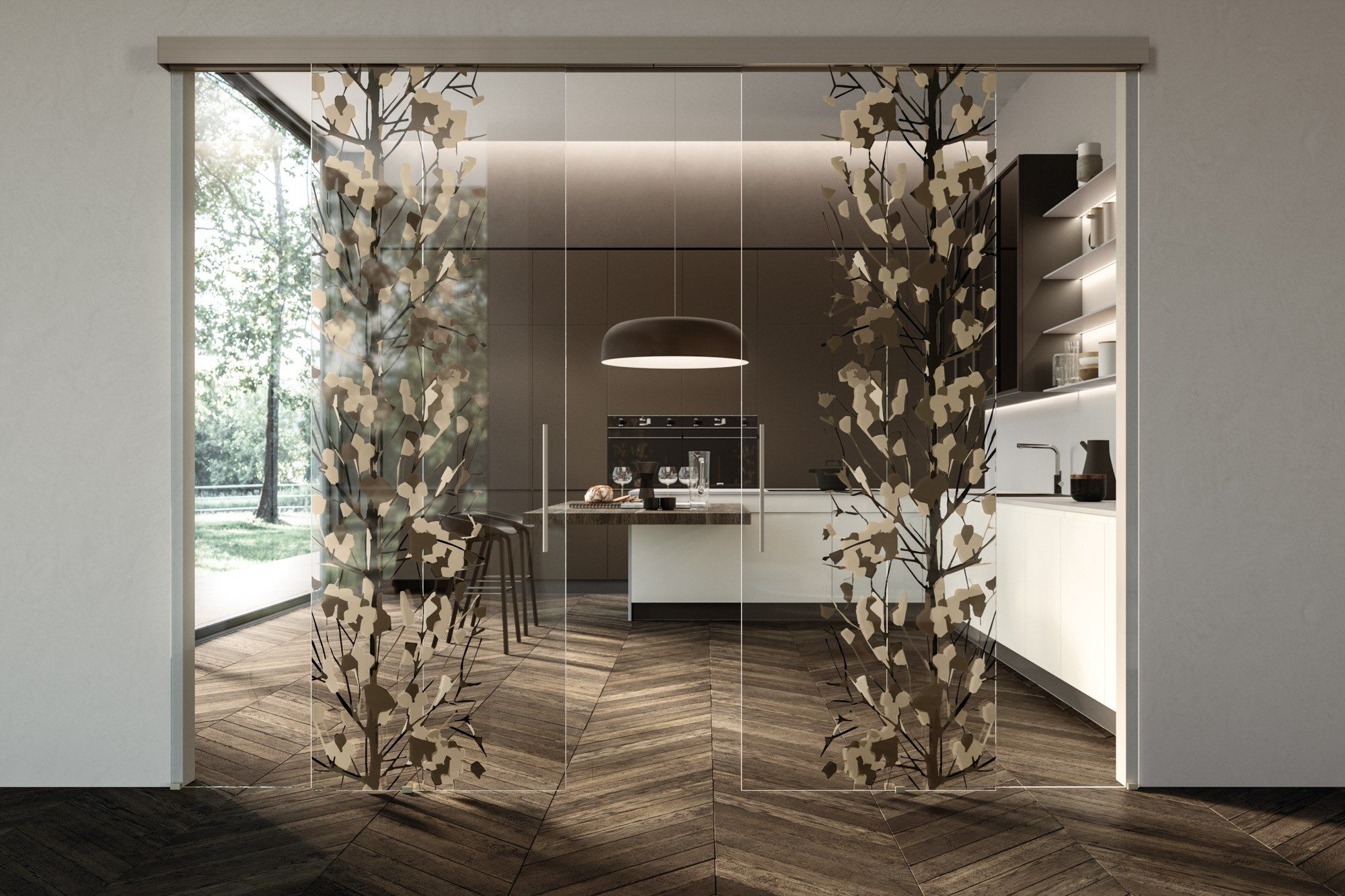 Раздвижные стеклянные двери HenryGlass VITRA ARCH-00075950 - Вид №7