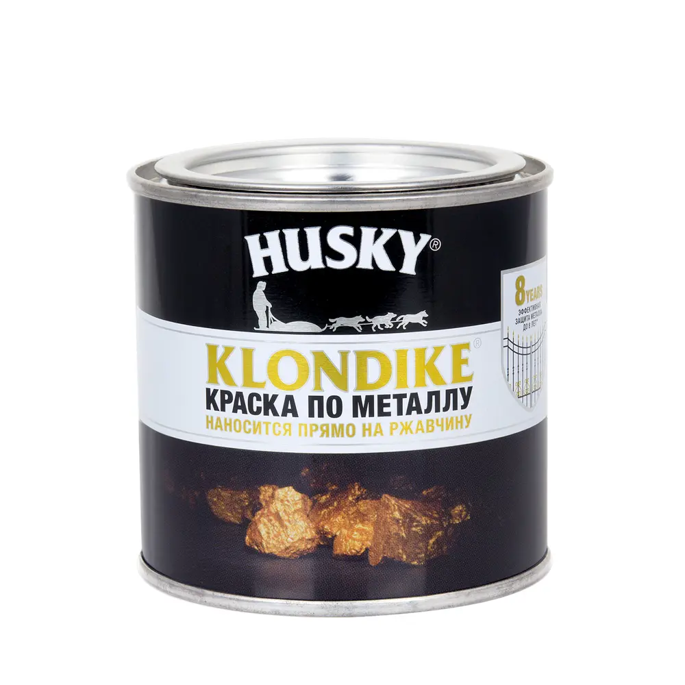 Краска по металлу Husky Klondike молотковая цвет темно-зеленый 0.25 л RAL STLM-2078158 - Вид №1