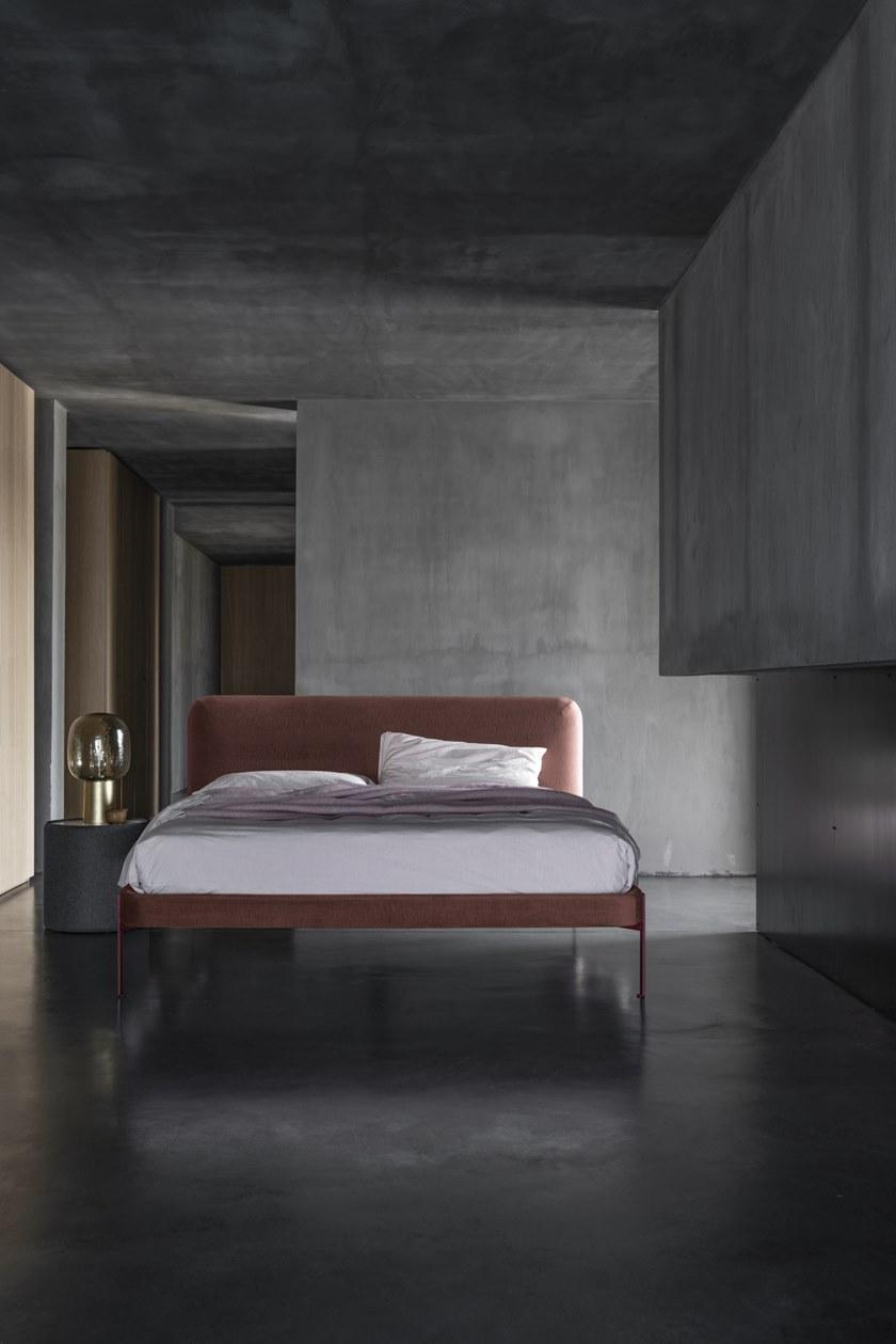 Bolzan Letti Двуспальная кровать с обивкой из ткани Joy sun-id-1487001 - Вид №5