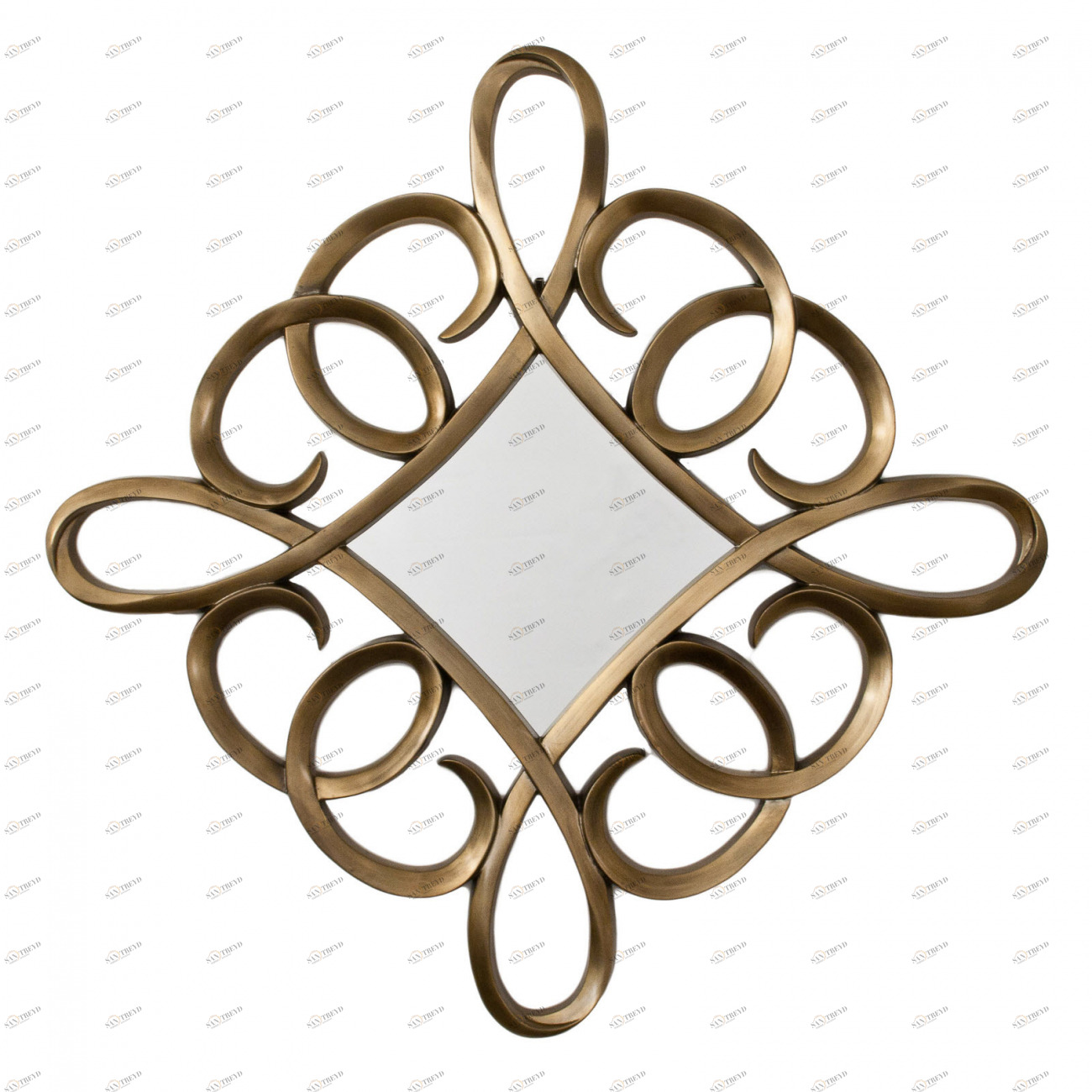 Зеркало в бронзовой витой раме Bronze Leaf PUSHA ДИЗАЙНЕРСКИЕ 062548 Бронза 