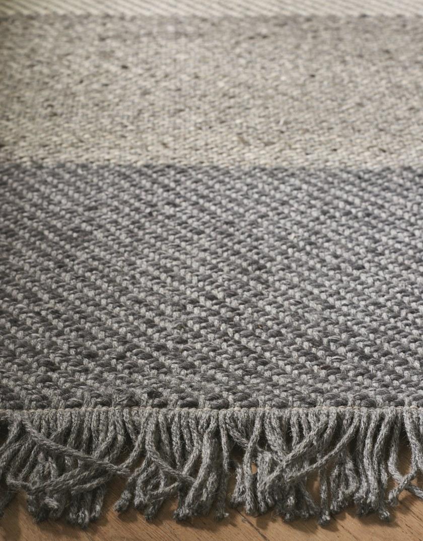 Toulemonde Bochart Ковер из шерсти в прямоугольную полоску Plain textured sun-id-1417723 - Вид №4