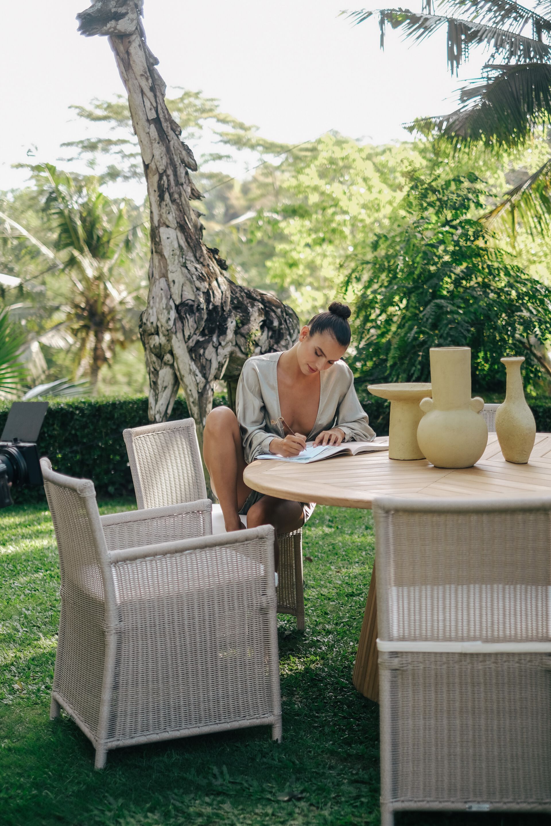 Тканевый садовый стул с подлокотниками cbdesign Iris ARCH-00091378 - Вид №3