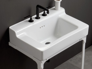 Одинарный прямоугольный консольный умывальник