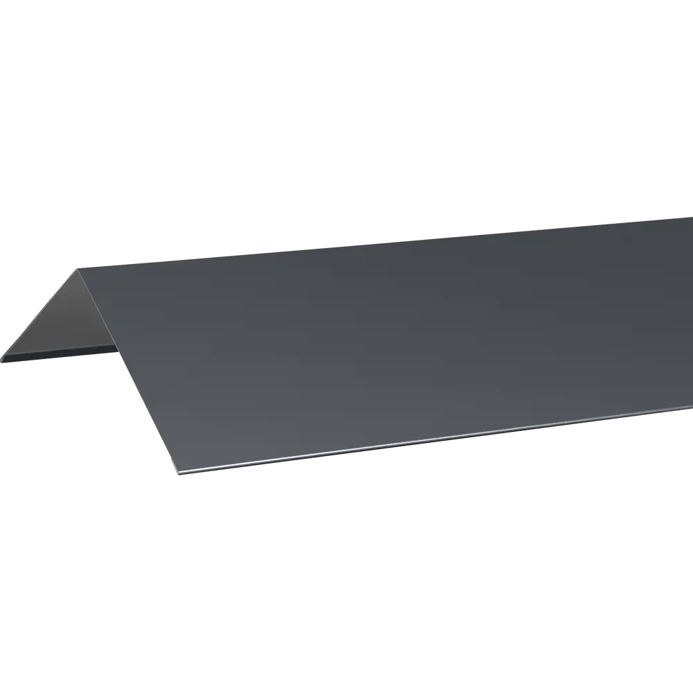 Конек плоский 146x146 2 м 0.4 мм цвет RAL 7024 серый 84176984 STLM-2114257 Santreyd 