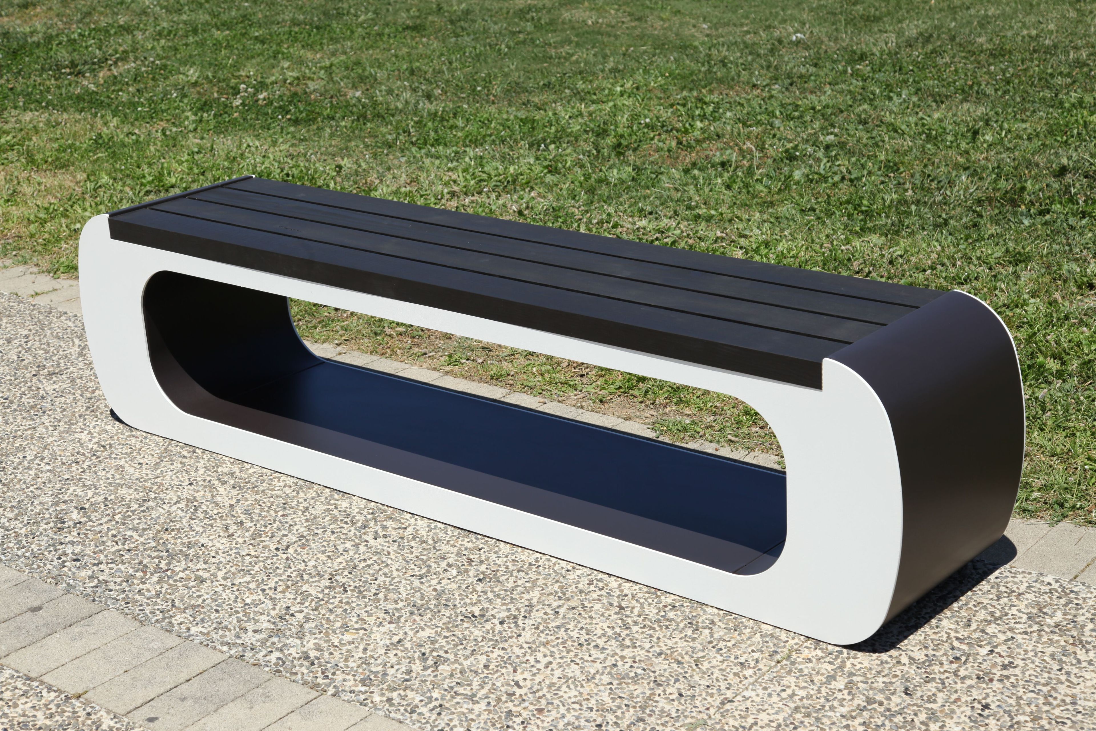 Стальная и деревянная скамья без спинки CITYSì ARMONY ARCH-00045270 - Вид №10