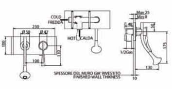 281420000 Смеситель Bandini Eden Santreyd - Вид №2