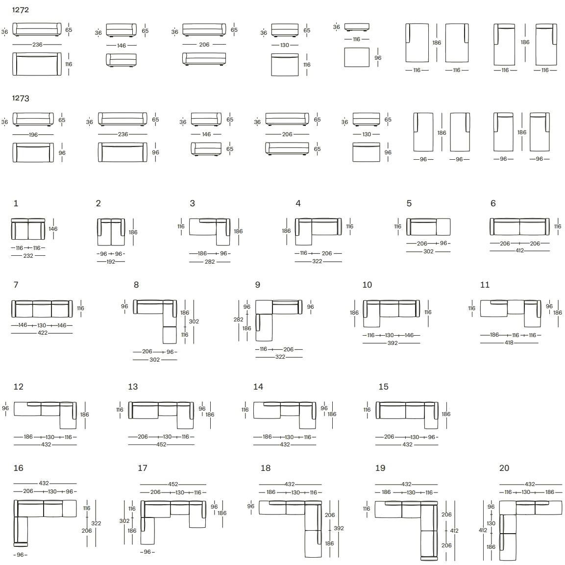 Zanotta Модульный диван sun-id-1386118 - Вид №12