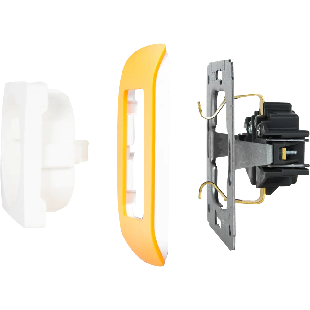 Рамка для розеток и выключателей Lexman Cosy 1 пост, цвет оранжевый STLM-2189654 - Вид №2