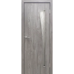 Дверь межкомнатная Белеза остекленная финиш-бумага ламинация цвет тернер серый 80x200 см
