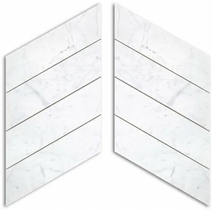 Ideamarmo Мозаика из каррарского мрамора Chevron class Chv 703