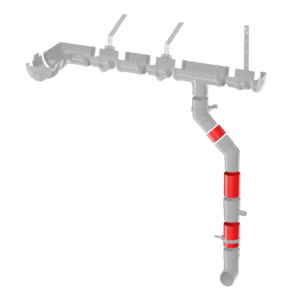 Труба водосточная 82x3000 мм цвет коричневый ТЕХНОНИКОЛЬ STLM-2048197 - Вид №1