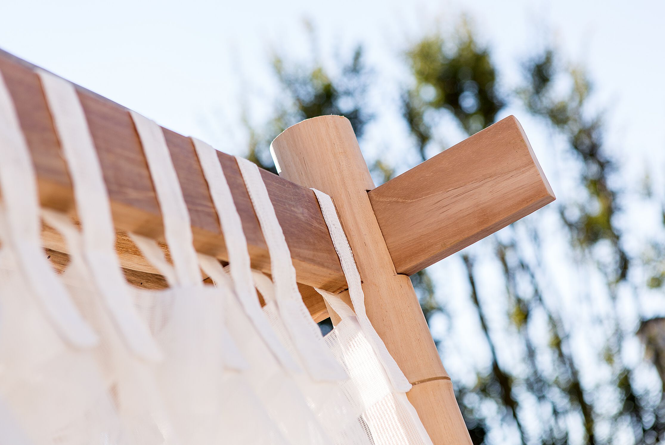 Садовая кровать из тикового дерева с балдахином cbdesign Sauvage ARCH-00098602 - Вид №3