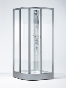 638485 IFO Душевая кабина круглая из кварца SKR NS, Задняя часть SK NS 900 x 900