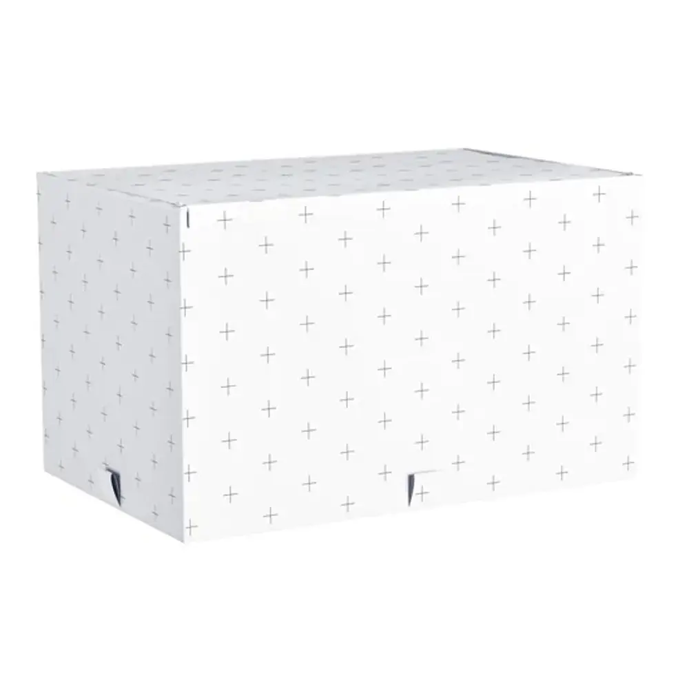 Коробка для хранения 33x56x36 см полиэстер белый SPACEO STLM-2168654