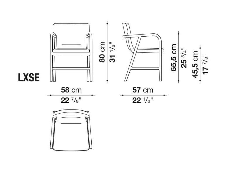 Кожаный мягкий стул с подлокотниками Maxalto Fulgens ARCH-00109322 - Вид №2