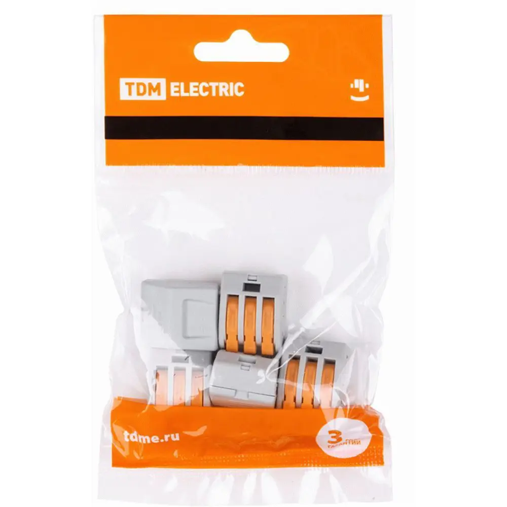 Клемма соединительная TDM Electric СК-413 3-проводная 2.5 мм 5 шт STLM-2034556 - Вид №1