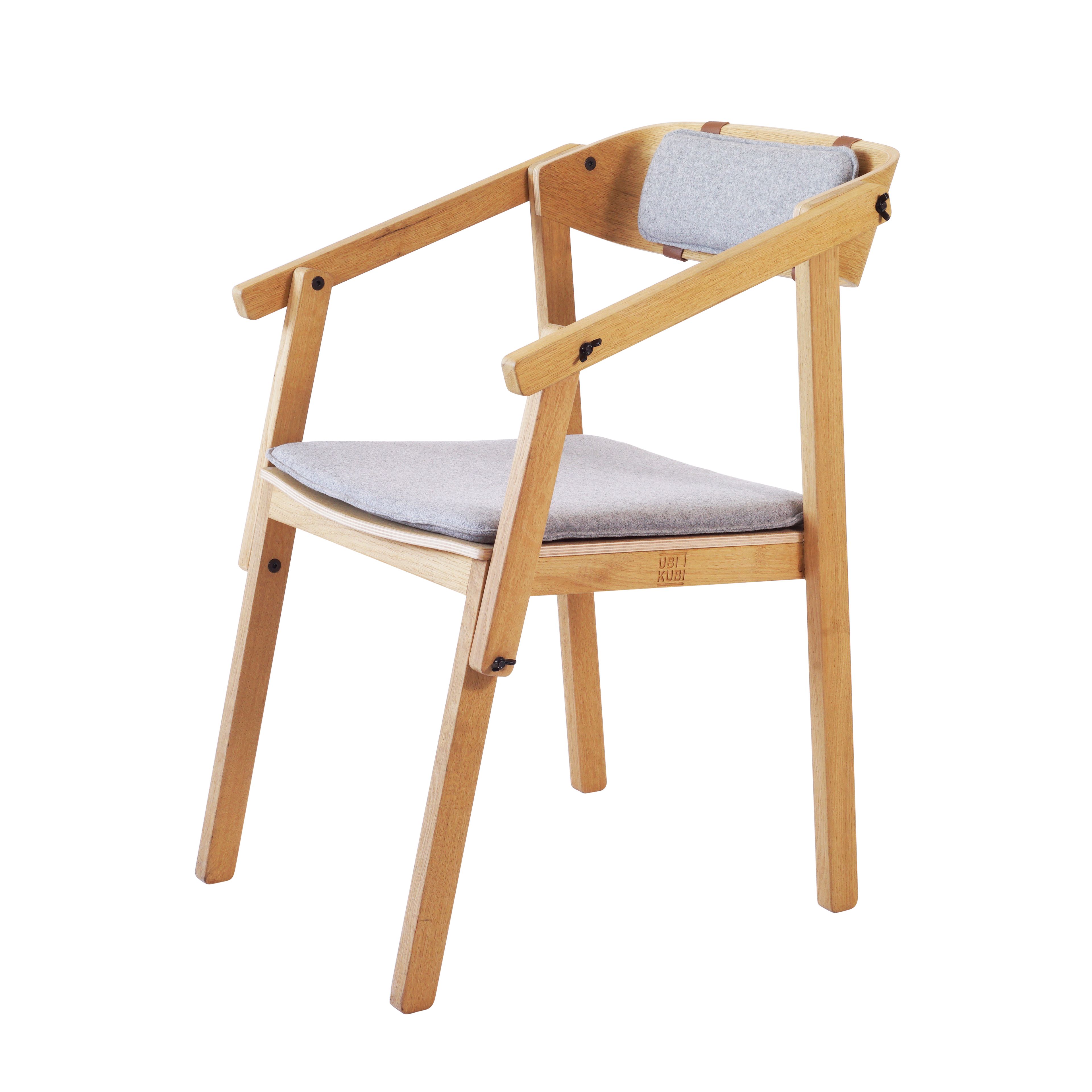 Дубовый стул со встроенной подушкой Askia ателье ARCH-00030178 - Вид №1